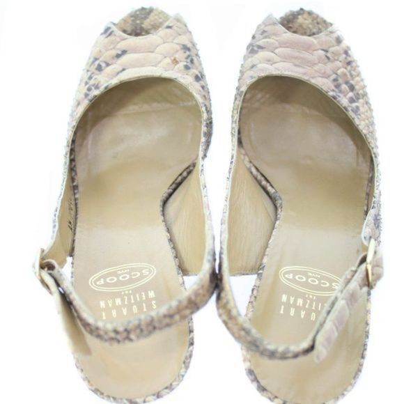 STUART WEITZMAN FOR SCOOP Platform Sandals Size 8 - Picture 3 of 5
